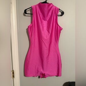 Sleeveless Pink Women's romper ( shorts)